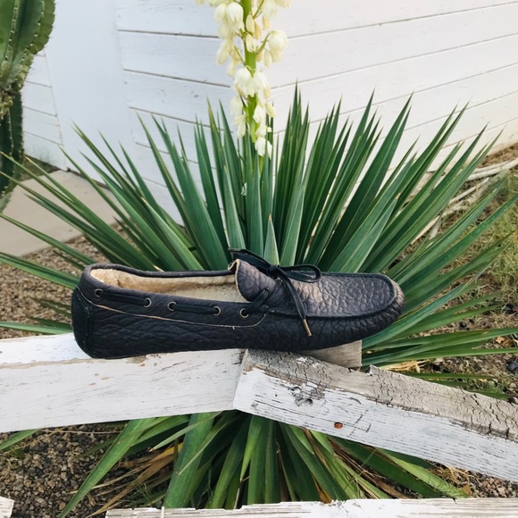 Ross & Snow Davide Genuine Shearling Lined Driver - Picture 2 of 13